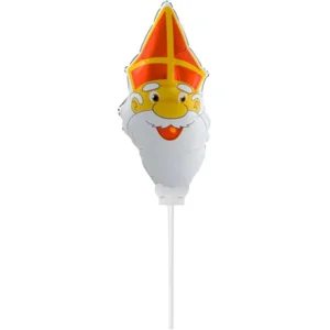 Folieballon - Sinterklaas - Op stokje - 15x35cm - Niet voor helium