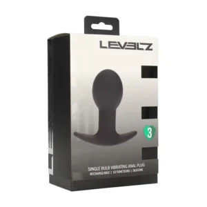 Levelz Single Bulb Vibrerende Buttplug 9 cm