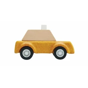 Plan Toys - Houten gele taxi