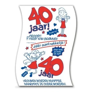 Toiletpapier - 40 Jaar - Vrouw