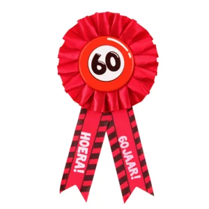 Rozet - 60 jaar - Verkeersbord