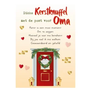 Kaart - Kerst - Intense - Dikke kerstknuffel oma - KIR07-A