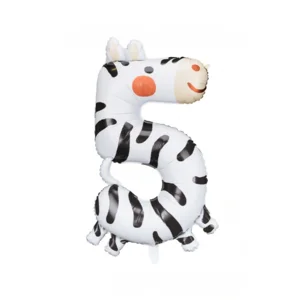 Folieballon - Zebra 5 - 42x81cm - Zonder vulling