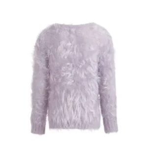 superzachte fluffy trui soft lila