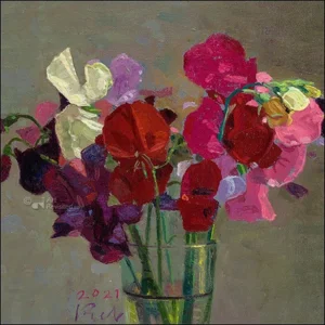 Kaartenmapje - 2 x 4 designs - Piet Sebens - Bloom - 12x12cm