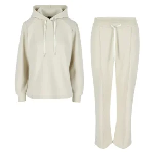 Gl-Amour Sand homewear met hoodie in beige