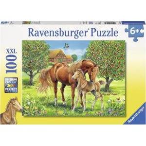 Ravensburger Puzzel Paarden in de wei 100 XXL puzzelstukjes