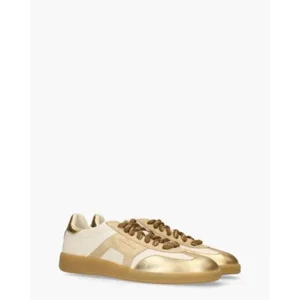 Santoni 61244 Wit/Beige/Goud Damessneakers