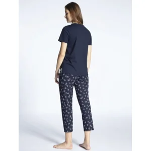 Calida Dames Pyjama Korte mouw / lange broek (100% katoen)