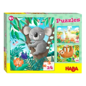 Puzzel - Koala, luiaard & lama's - 3x24st.