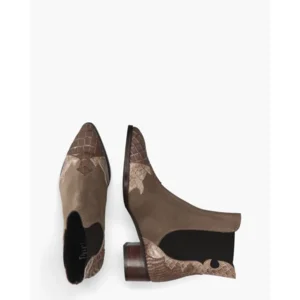 Pertini Licht Taupe Dames Chelseaboots