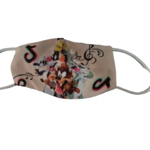 Kids mondmasker looney tunes tiktok - katoen