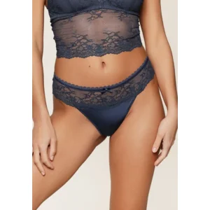 Lingadore Daily string in denim blauw