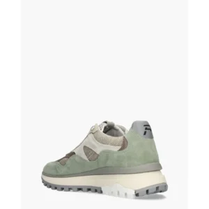 Floris Van Bommel De Gripper Lichtgroen Herensneakers