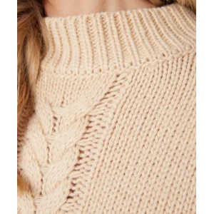 Esqualo dikke dames trui: warm sand kleur ( ESQ.235 )