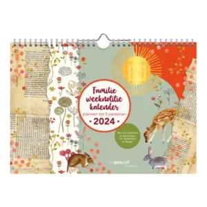 Familie weeknotitiekalender - 2024 - Studio onszelf - Boswandeling - 29.7x21cm