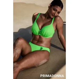 Prima Donna Bikini Top: Pilon, Neon Lime, Hartvorm, voorgevormd, europese maten  pdo.487