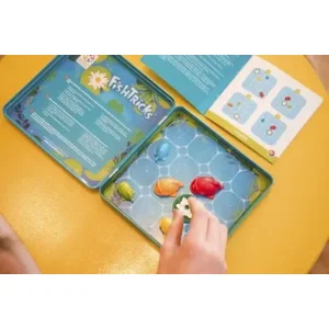 IQ spel - Magnetisch reisspel - Fish tricks - In blik - 6+