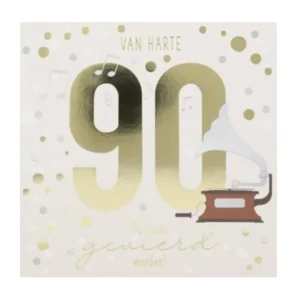 Kaart - Leeftijd & muziek - 90 jaar - 056A