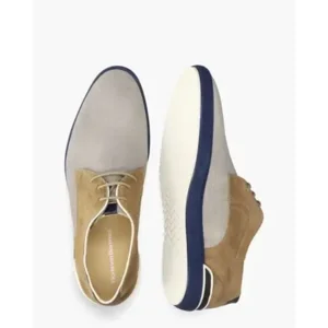 Floris Van Bommel De Scopper 05.09 Taupe Heren Veterschoenen