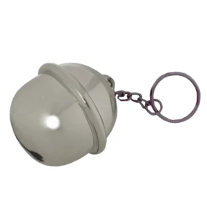 Sleutelhanger - Bel groot - Zilver - 4,5cm