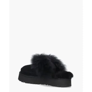 UGG Disquette Chalet Slipper Black Damespantoffels