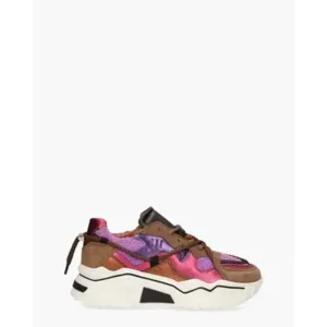 Dwrs Jupiter Terry Bruin/Multicolor Damessneakers
