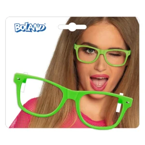 Partybril neon groen - Feestbril in het neon groen
