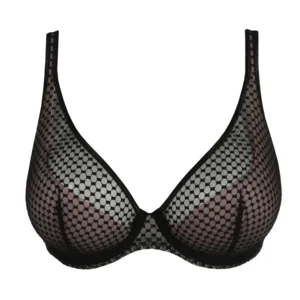 Prima Donna Twist Glass Beach voorgevormde plunge bh in zwart