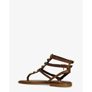 Caryatis Ifgeneia Bruin/Mutli Damessandalen