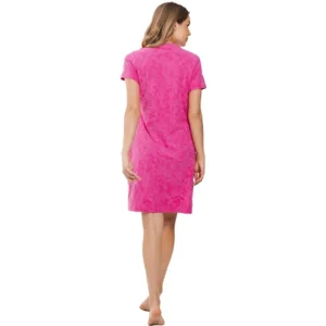 Pastunette Rebelle dames nachthemd: Zomer badstof, Pink ( PAS.100 )