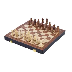 Spel - Schaakspel - Essenhout - Inklapbaar- 30x30x5cm