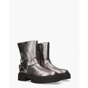 Steve Madden Garoche Zilver Dames Enkellaarsjes