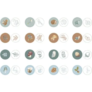 Stempelset - Forest friends - 16dlg - Zelfinktend