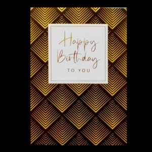 Kaart - Gold Rush - Happy birthday to you - GLD036-A