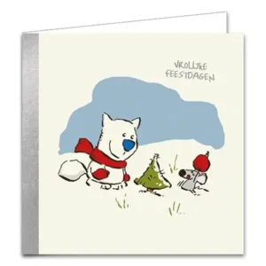 Kaarten - Kerst - Doe eens lief - Kerstboompje & boomstronk - 10st.