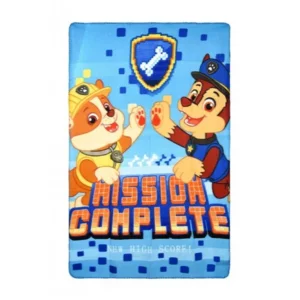 paw patrol plaid blauw
