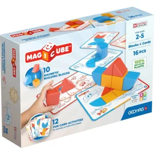 Geomag - Magicube - Magnetische blokken - Vormen en kaarten - 16dlg.