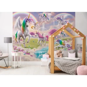 Poster behang Magical Unicorn 305 x 244 cm