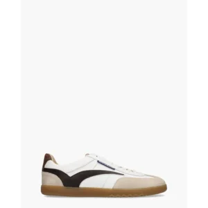 Floris Van Bommel De Zaler 01.22 Wit/Bruin Herensneakers