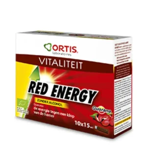 Ortis red energy zonder alcohol 10x15ml