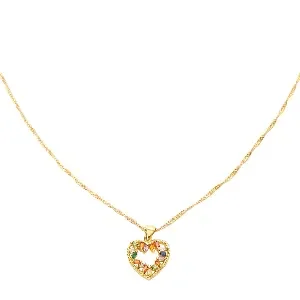 Necklace Zirconia Heart