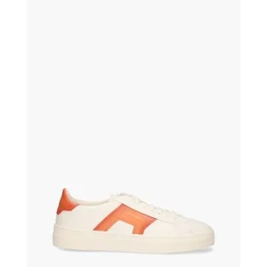 Santoni 21779 Wit/Oranje Herensneakers