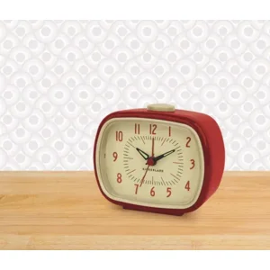 Kikkerland Wekker Retro Rood