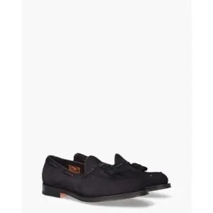 Santoni 18101 Donkerblauw Herenloafers