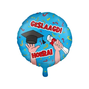 Folieballon - Geslaagd - Cartoon - 46cm