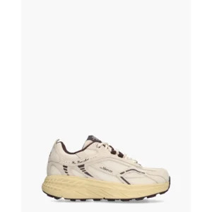 Mercer Amsterdam The Re-Run Max Beige/Aubergine Damessneakers