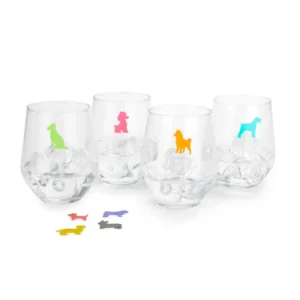 Balvi Glasmarkers Hond x8 Silicone