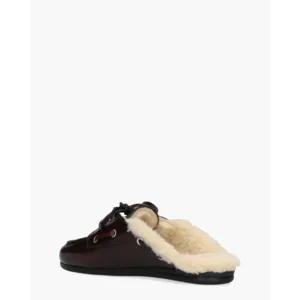 Posa Boat Loafer Mule Bordeaux Damesslippers