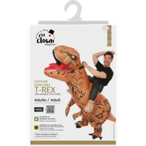 Opblaasbaar Dino Sit‑On Kostuum – Volwassenen – One Size